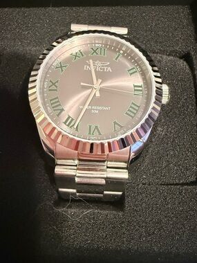 Invicta Specialty Men's Watch - 43mm, Steel, Black and Green Indices